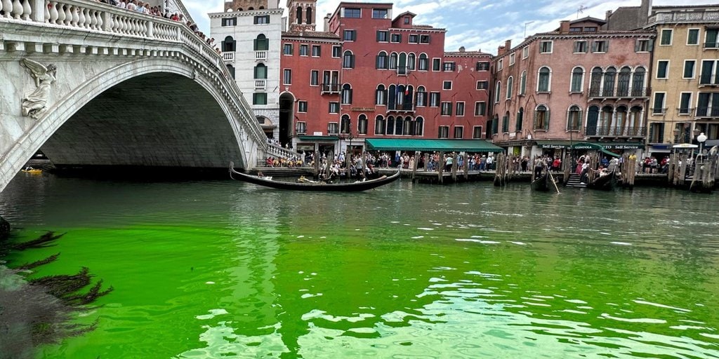 Police Are Investigating Why a Venice Canal Mysteriously Turned Green